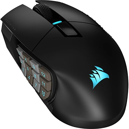 Souris gaming sans fil Corsair Scimitar Elite RGB noire