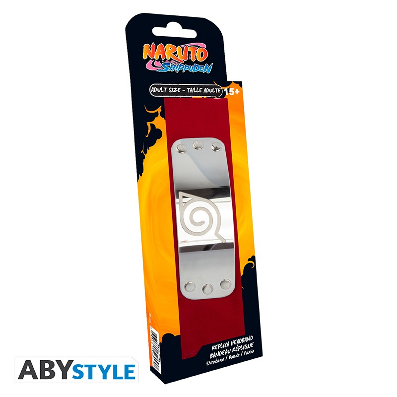 NARUTO SHIPPUDEN - Bandeau - Konoha Rouge - Taille adulte