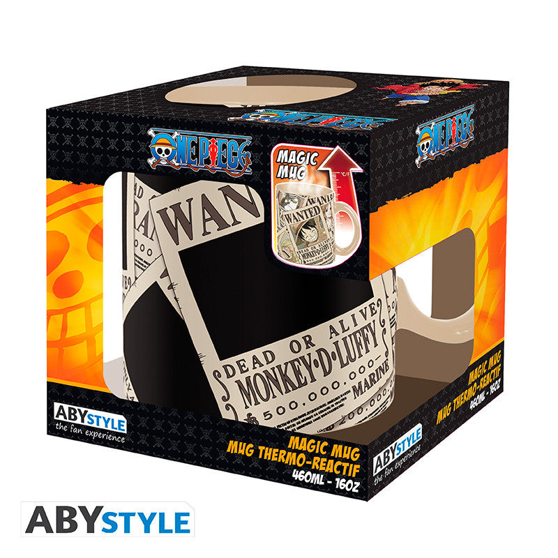 ONE PIECE - Mug thermo réactifs- 460 ml - Wanted