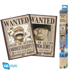 ONE PIECE - Set 2 Posters 52x38 - Wanted Luffy & Zoro