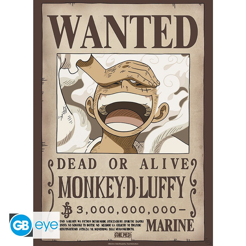 ONE PIECE - Set 2 Posters 52x38 - Wanted Luffy & Zoro