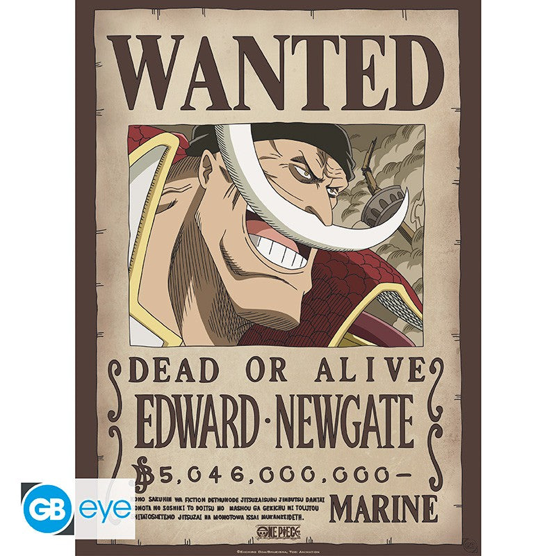 ONE PIECE - Set 2 Posters 52x38 - Wanted Roger & Barbe Blanche