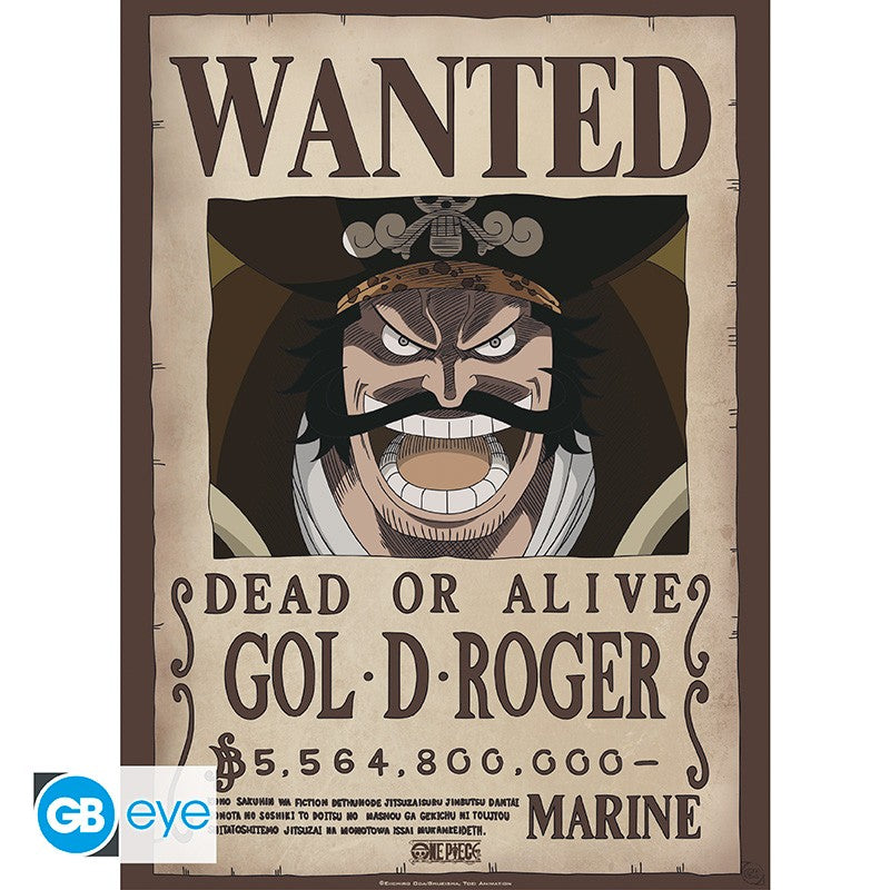 ONE PIECE - Set 2 Posters 52x38 - Wanted Roger & Barbe Blanche