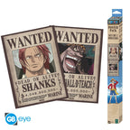 ONE PIECE - Set 2 Posters 52x38 - Wanted Shanks & Barbe Noir