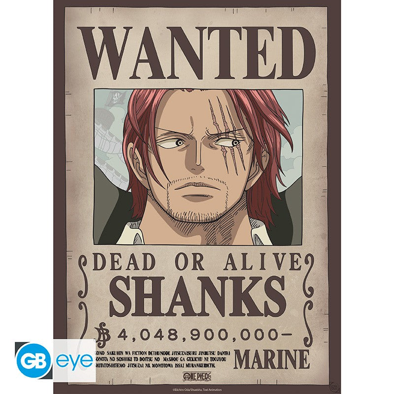 ONE PIECE - Set 2 Posters 52x38 - Wanted Shanks & Barbe Noir