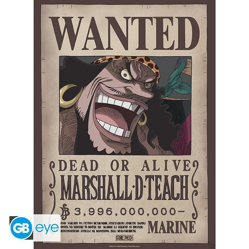 ONE PIECE - Set 2 Posters 52x38 - Wanted Shanks & Barbe Noir
