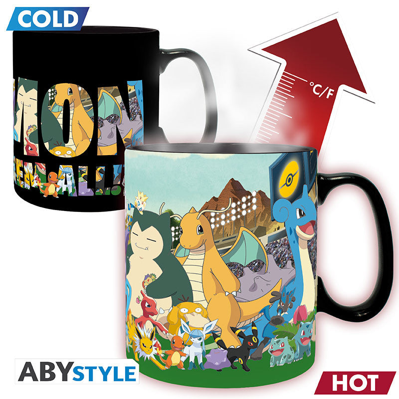 POKEMON - Mug thermo réactif - 460 ml - "Attrapez-les tous"