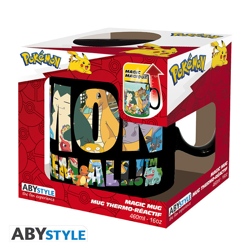 POKEMON - Mug thermo réactif - 460 ml - "Attrapez-les tous"